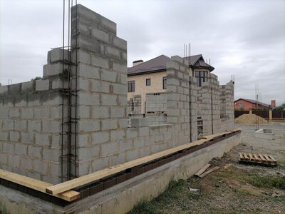 Кладка блока при строительстве одноэтажного дома в Родниках Белореченск 22.jpg
