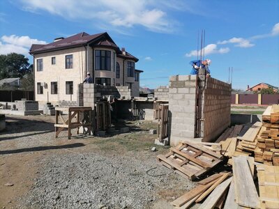 Кладка блока при строительстве одноэтажного дома в Родниках Белореченск 56.jpg